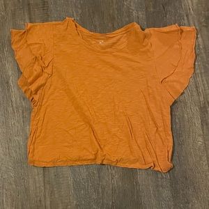 Orange Women’s shirt with big sleeves size XXL